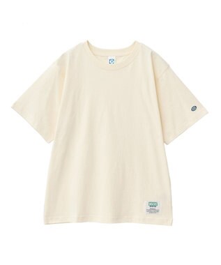 AMERICAN HOLIC DISCUS パウダーブリーチ加工Tシャツ Ivory
