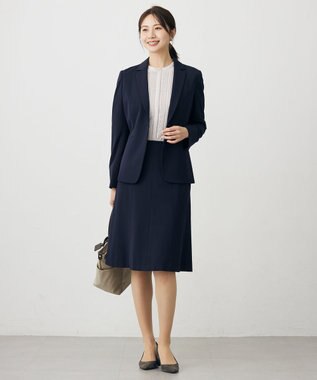 J.PRESS LADIES T/Rアルガンシルク テーラード ジャケット ネイビー系