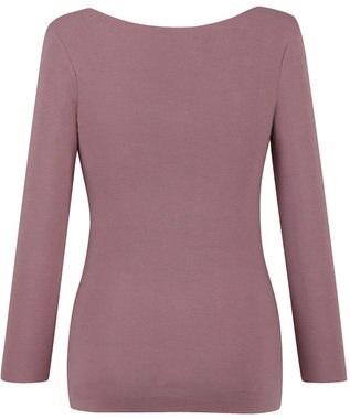 Wing あったかインナー 綿100％(肌側) アウターにひびきにくい ムレにくい 【綿の贅沢ここちフラット】 8分袖 長袖 秋 冬 EL4871 ウイング／ワコール ワイン