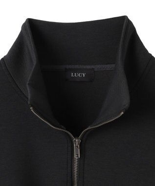 WEGO KEEPWARM　BIGハーフZIPプルオーバー ブラック中濃色