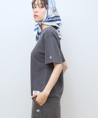 AMERICAN HOLIC DISCUS パウダーブリーチ加工Tシャツ Charcoal Gray