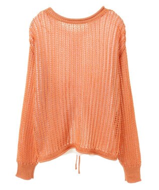 Green Parks ＳＥＴ２点２ｗａｙシャーリングニット＋インナー Orange