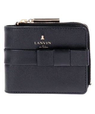 LANVIN en Bleu シャリテ ラウンド二つ折り財布