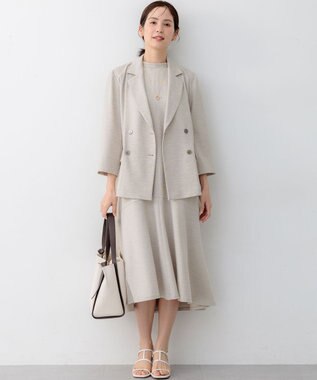 組曲 ライトリネンライク ジャケット ベージュ系