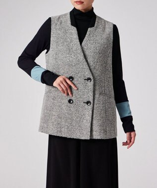 Paul Smith ヘリンボーン ツイード ロングジレ