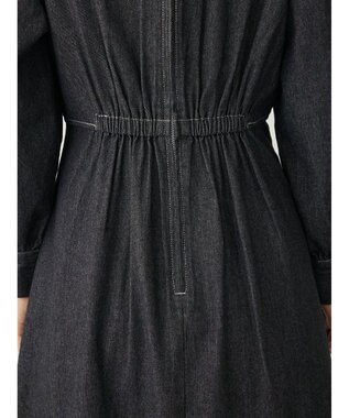 Green Parks ・ＥＬＥＮＣＡＲＥ　ＤＵＥウエストタックデニムワンピース Black