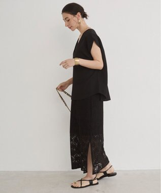 WEGO 【ANGIE VINTAGE】クロシェレースセットワンピース ブラック