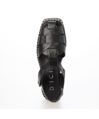 MODE ET JACOMO <D'ICI>ボリュームソールグルカサンダル ブラック