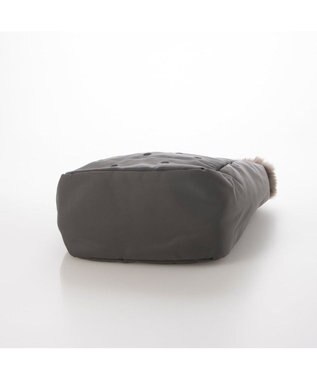 UNBILLION カシュカシュ cachecache / エコファーワンハンドルドット刺繍トート GY