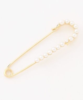 J.PRESS LADIES パール キルトピン ゴールド系
