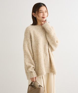 Green Parks ブークレＭＩＸニットチュニック Ivory