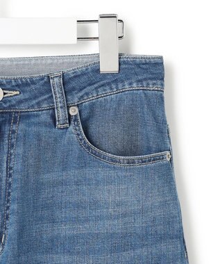 ICB 【先行予約】 ライトストレッチデニム ストレートパンツ ブルーデニム