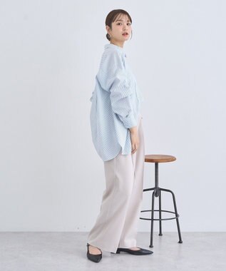 earth music&ecology サッカーレギュラーシャツ Blue