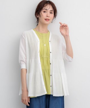 組曲 L 【先行予約】シアーニット　ティアードカーディガン