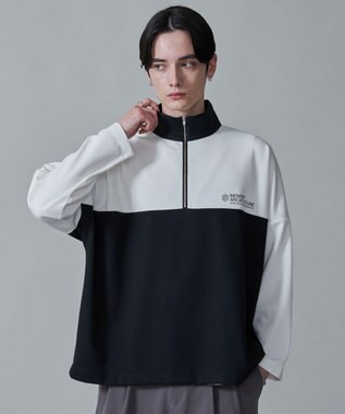 WEGO ドルマンポンチハーフZIPT（LS） ホワイト