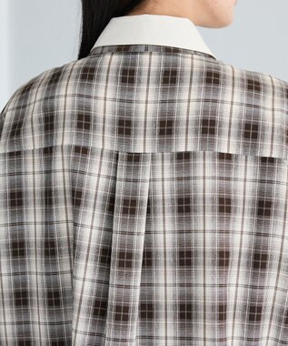 CRAFT STANDARD BOUTIQUE レイヤードライクチェックシャツ Brown