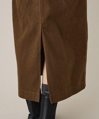 CRAFT STANDARD BOUTIQUE フロントジップジャンパースカート Brown