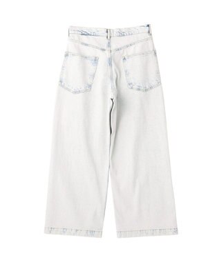 CRAFT STANDARD BOUTIQUE ハイブリーチケミカル加工デニムワイドパンツ Light Indigo