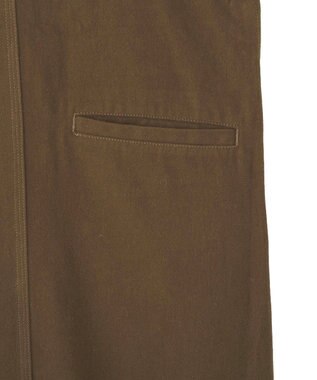 CRAFT STANDARD BOUTIQUE フロントジップジャンパースカート Brown