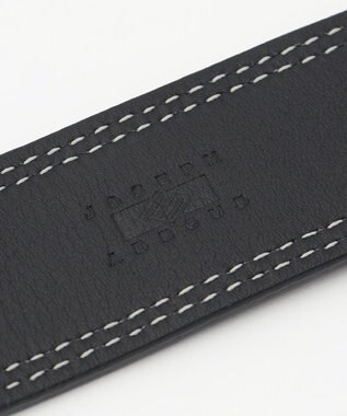 JOSEPH ABBOUD 【キングサイズ・イタリア素材・ストレッチ・日本製】 コストレッチリネン ベルト ネイビー系