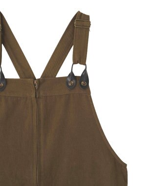 CRAFT STANDARD BOUTIQUE フロントジップジャンパースカート Brown