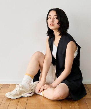 Bridget Birkin 【VINCULUM】レースアップダッドスニーカー ベージュ