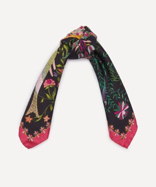 LIBERTY. ストールン ハート シルクスカーフ 45 ピンク