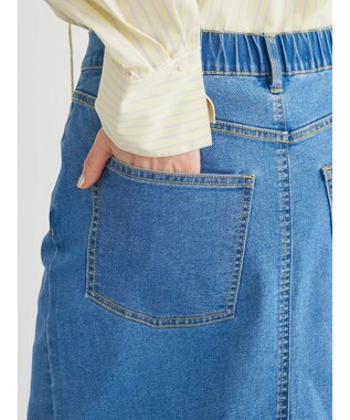 Green Parks ＧＵＭストレッチタイトデニムスカート Light Blue