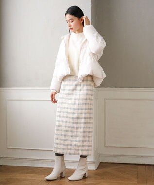 Green Parks ・Ｐｅｔｉｔ　Ｆｌｅｕｒ　ブークレワイドニット Off White