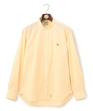 J.PRESS MEN 【WEB限定】ピンオックスバンドカラーバックブル シャツ イエロー系