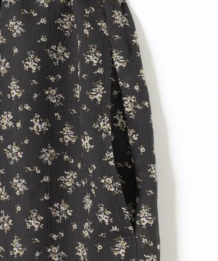 J.PRESS LADIES 【洗える】楊柳フラワープリント キュロット パンツ グレー系5