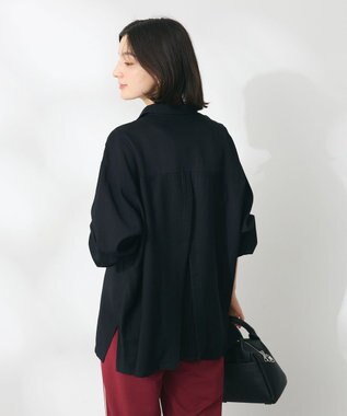 CRAFT STANDARD BOUTIQUE バックプリーツシャツ Black