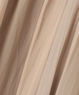 組曲 L 【WEB限定カラーあり】ギャザーライトデシン パンツ ベージュ系