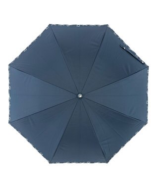 MOONBAT estaa 晴雨兼用 長傘 ハートエンブロイダリー 日傘 遮光 遮熱 UV ディープブルー