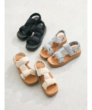 Green Parks ・ｒｉｃｈ　ｂｌｕｅ　ストラップサンダル Gray