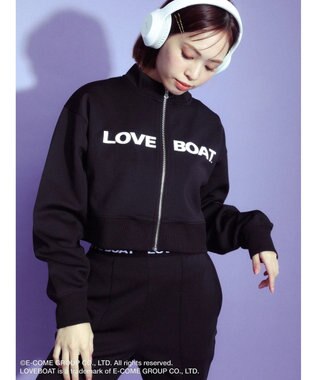 Green Parks ■別注　ＬＯＶＥ　ＢＯＡＴ　ショートトラックジャケット Black