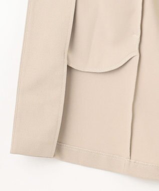 ANY 【洗濯機可】カットジョーゼットジレ サンドベージュ