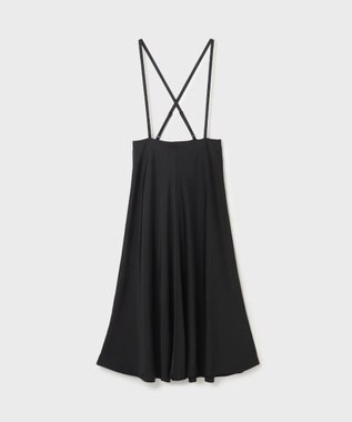 GRACE CONTINENTAL サテンコンビジレワンピース ブラック