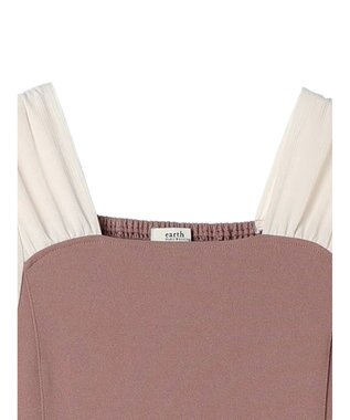 earth music&ecology ショルダードッキングワンピース Mocha