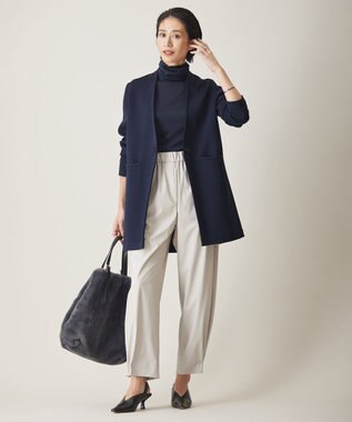 ICB 【洗える】 スムージータートル ニット ネイビー系