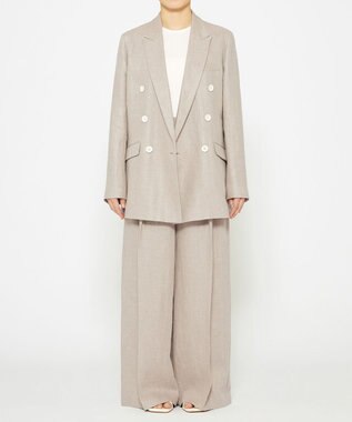 uncrave ヘリンボーン リネン ジャケット（uncrave WHITE） フラックスA