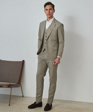 GOTAIRIKU 圧倒的清涼感【夏に必要なカイテキ7機能】クールドッツ セットアップジャケット_クラシックプリント(26年モデル) ベージュ_クラシックプリント