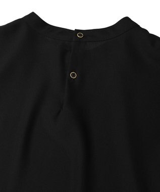 Green Parks Ｏ．袖プリーツブラウス Black