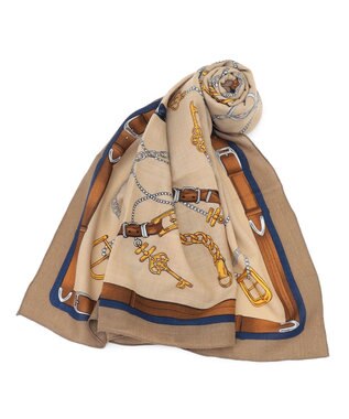 23区 【好評につき追加予約/Oggi10月号掲載】ウール カシミヤ ストール ベージュ系