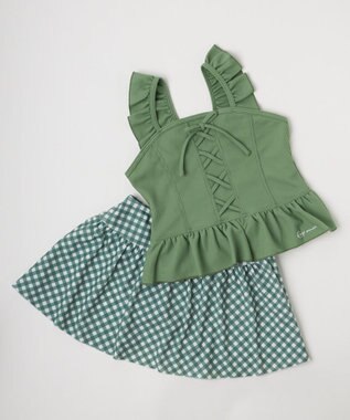 OP／FILA 【repipi armario】ガーリーセパレート水着 カーキ