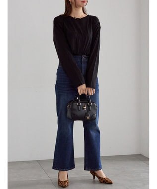 Te chichi シルケット天竺ロングスリーブTee ブラック