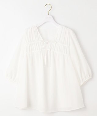 ANY SIS 【洗える】 ギャザーテント ブラウス オフ