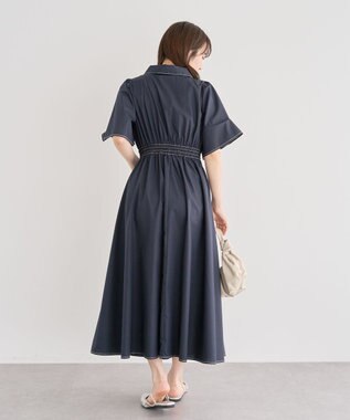 Green Parks ・ＥＬＥＮＣＡＲＥ　ＤＵＥ　スキッパーワンピース Navy