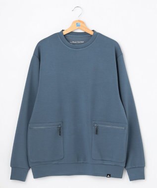 SHARE PARK LADIES 【UNISEX】エアリッチダンボールクルーネック（S・Mサイズ） アッシュネイビー