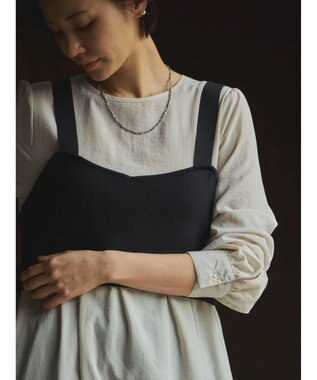 Green Parks Ｂ．ＳＥＴ２点ニットジレ＋ワンピース Black